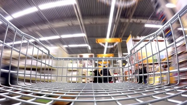 BELARUS MINSK 10.01.2015 Shopping in hardware store "MATERIK".