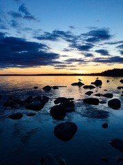 Fototapeta na wymiar Sunset in Finland