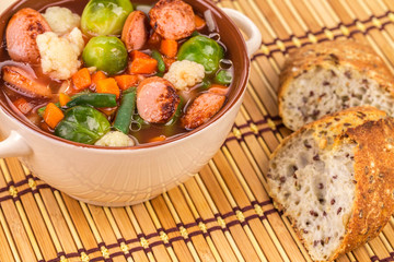 Delicious soup isolated 