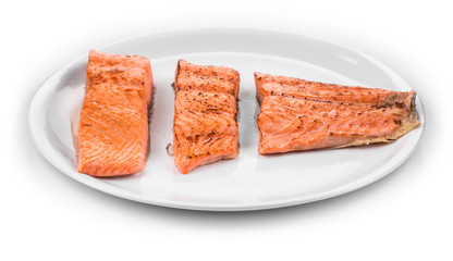 fresh salmon steak