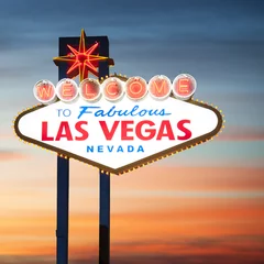 Meubelstickers Welcome to Las Vegas Sign © somchaij