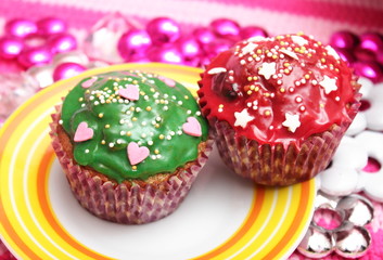 bunte Muffins