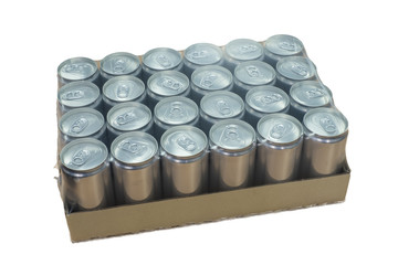 canned production in carton box