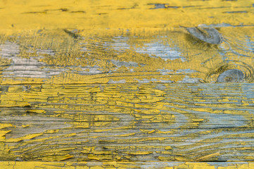 old wooden yellow wall