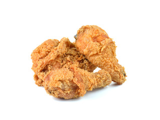 fried chicken isolated on white background