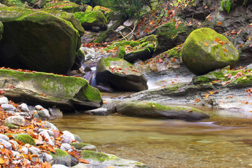 Romantische Bergschlucht