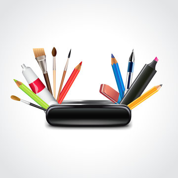 Swiss knife for designer vector illustration