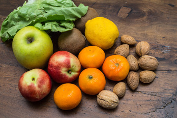 frutta, verdura e noci
