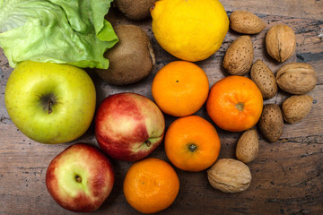 frutta, verdura e noci