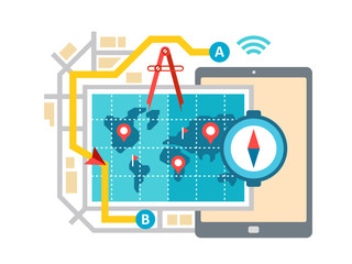 GPS Map Navigation and Routing