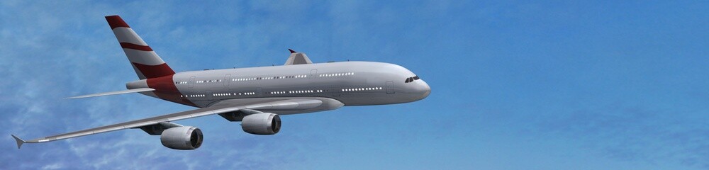 
Modern Passenger airplane in flight