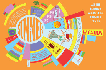 Vector pie chart to design infographics
