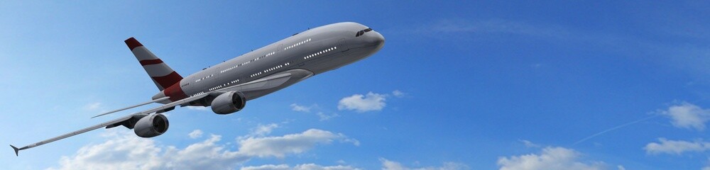 
Modern Passenger airplane in flight