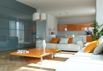 helle moderne Wohnung