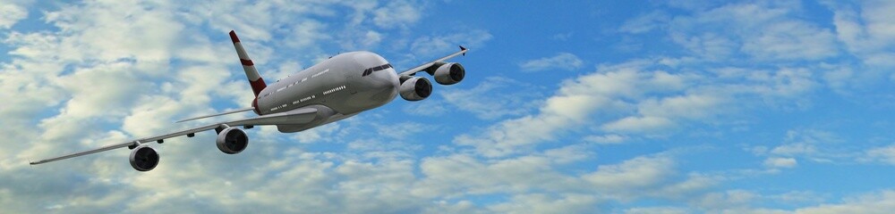 
Modern Passenger airplane in flight