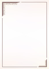 Vector vintage border frame 