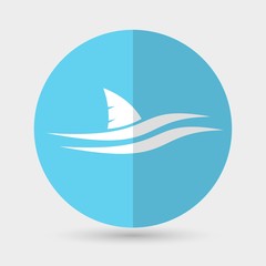 Fish icon on a white background