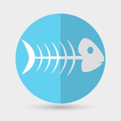 Fish icon on a white background