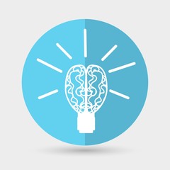 Light bulb vector icon