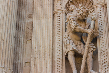 Historic center San Sebastinao Church baroque architecture