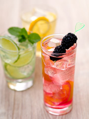 Three cocktails