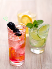 Three cocktails