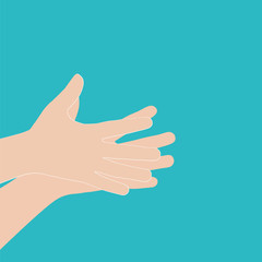 Team symbol. Multicolored hands