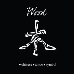 Chinese character calligraphy for wood
