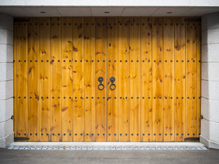 Naklejka premium Asian style wooden garage