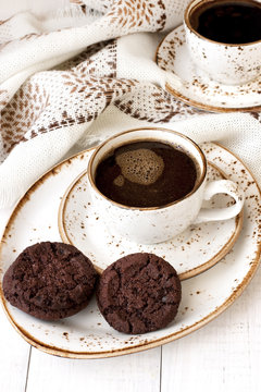 Still life with cookies and coffee