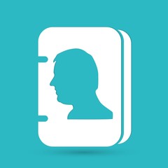 Vector address book icon