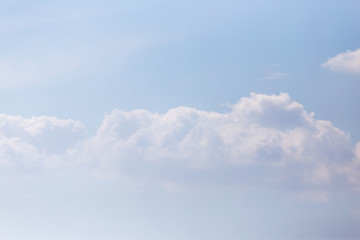 clouds in the blue sky