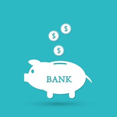 Piggy bank icon