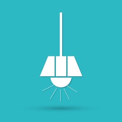 Light bulb vector icon