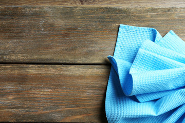 Napkin on wooden table