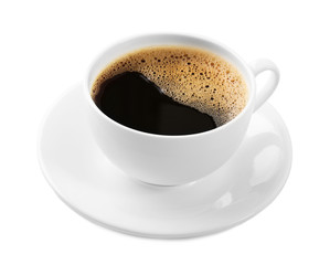 Fototapeta na wymiar Cup of coffee isolated on white