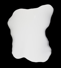 milk on a black background