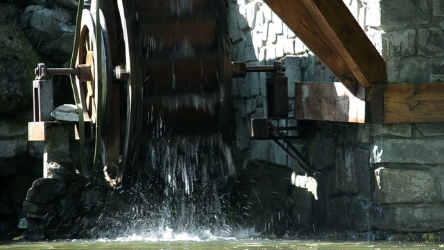 Decorative watermill wheel