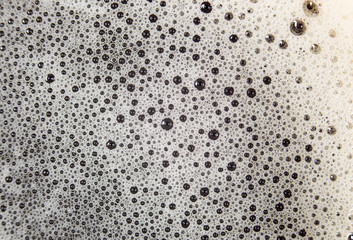 coffee foam. close-up