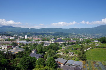 vue sur la cluse de chambéry