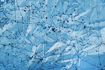 Crumpled color foil texture background