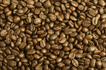 Coffee beans background