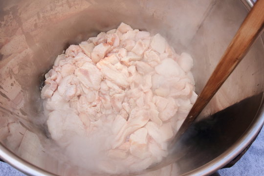 gasso di maiale per preparazione ciccioli