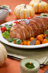 Bacon-wrapped Turkey Breast Roulade