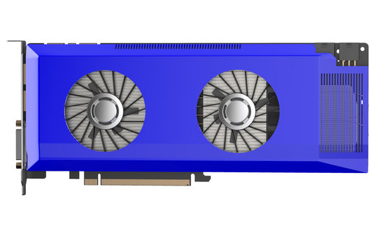 blue video card