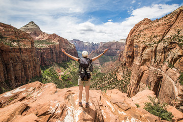 Obraz premium Randonneuse à Zion