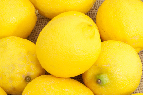 macro of lemon