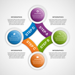 Abstract infographic design template.