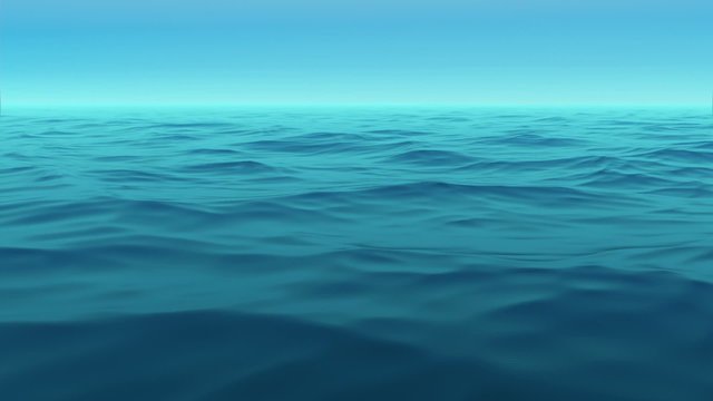Blue Surface of the Sea