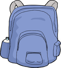 Isolated Blue Backpack
